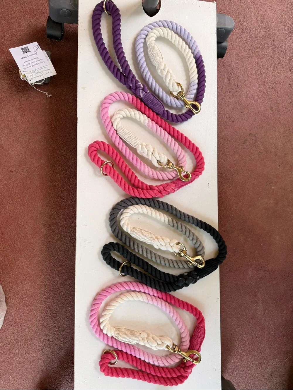 Ombre 50” rope leach for dogs
